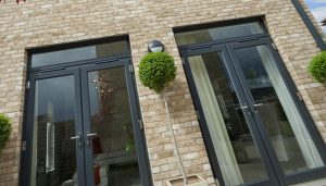 Black uPVC french doors