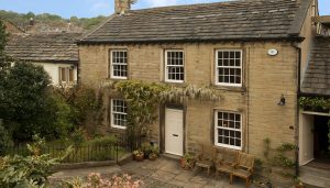 White uPVC vertical sliding windows installation