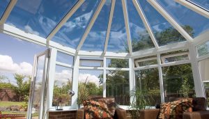 White uPVC victorian conservatory interior