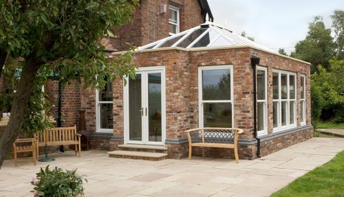 White uPVC orangery