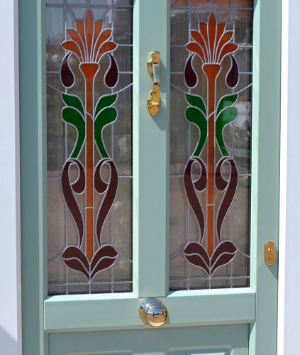 Victorian Styled Chartwell green uPVC entrance door