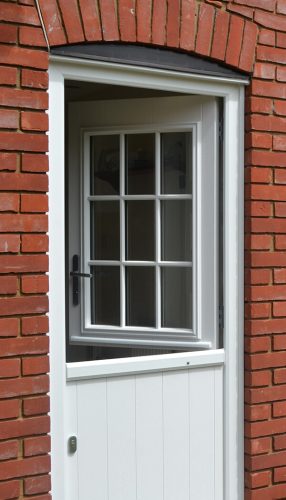 White uPVC stable door