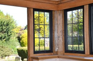 Slim Aluminium Window in Black