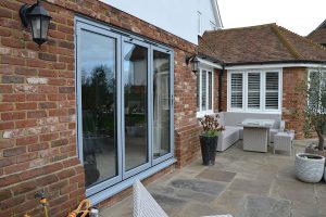 Elephant Grey Aluminium Bi-fold Door