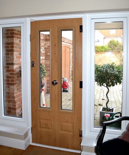 Edinburgh Solidor composite door in Irish Oak