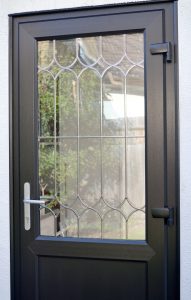 Midnight black door