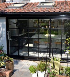 Aluminium Sliding doors with astragal bar