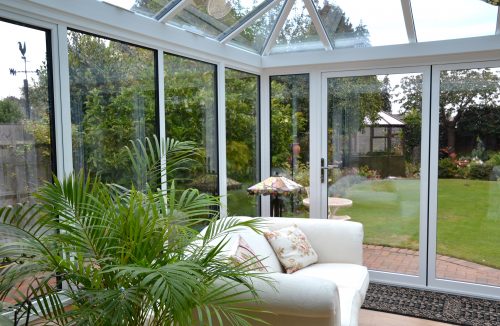 White Conservatory Image of the Inside