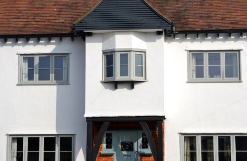 Image of Flush Sash Windows in Pearl Grey