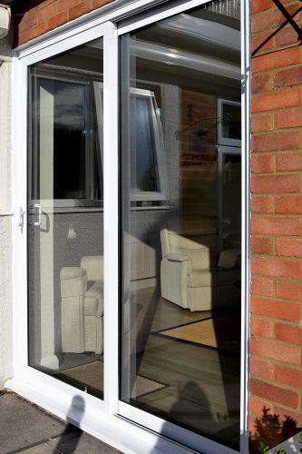 White Sliding Patio Door