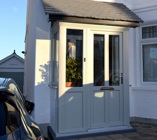 Pearl Grey Porch and Door