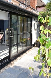 Black Aluminium Sliding Doors