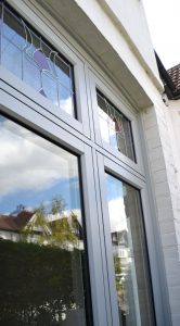 Grey Flush Window
