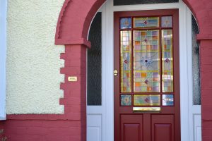 Ruby Red Victorian Styled Period Door