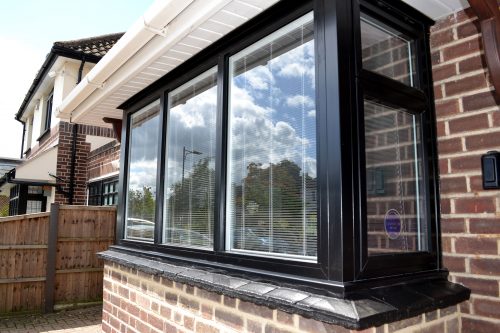 Black Aluminium Bay Window