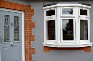 White Bay Window with flush sashes