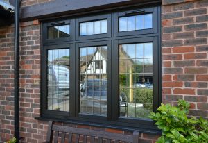 Black REHAU Rio Flush Sash Window Image