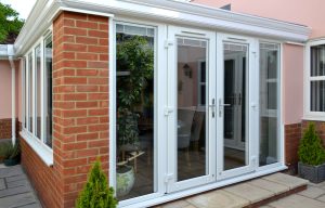 Conservatory with double doors