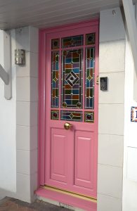 Raspberry Pink Victorian Door