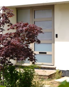 Aluminium Residential Door in Metallic Finish