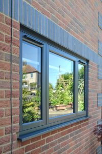 Flush windows in Anthracite Grey